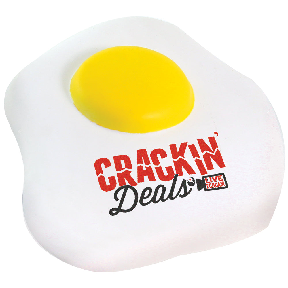 Branded Fried Egg Stress Toy