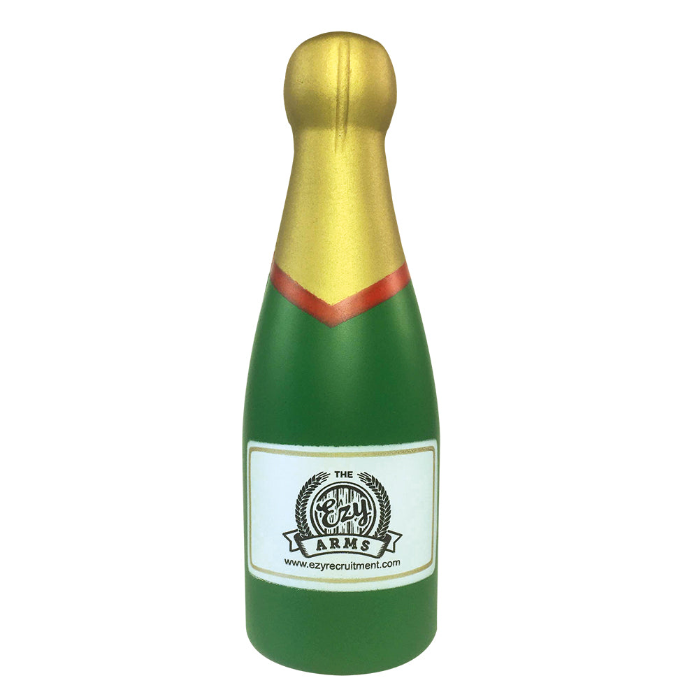 Branded Champagne Bottle Stress Toy