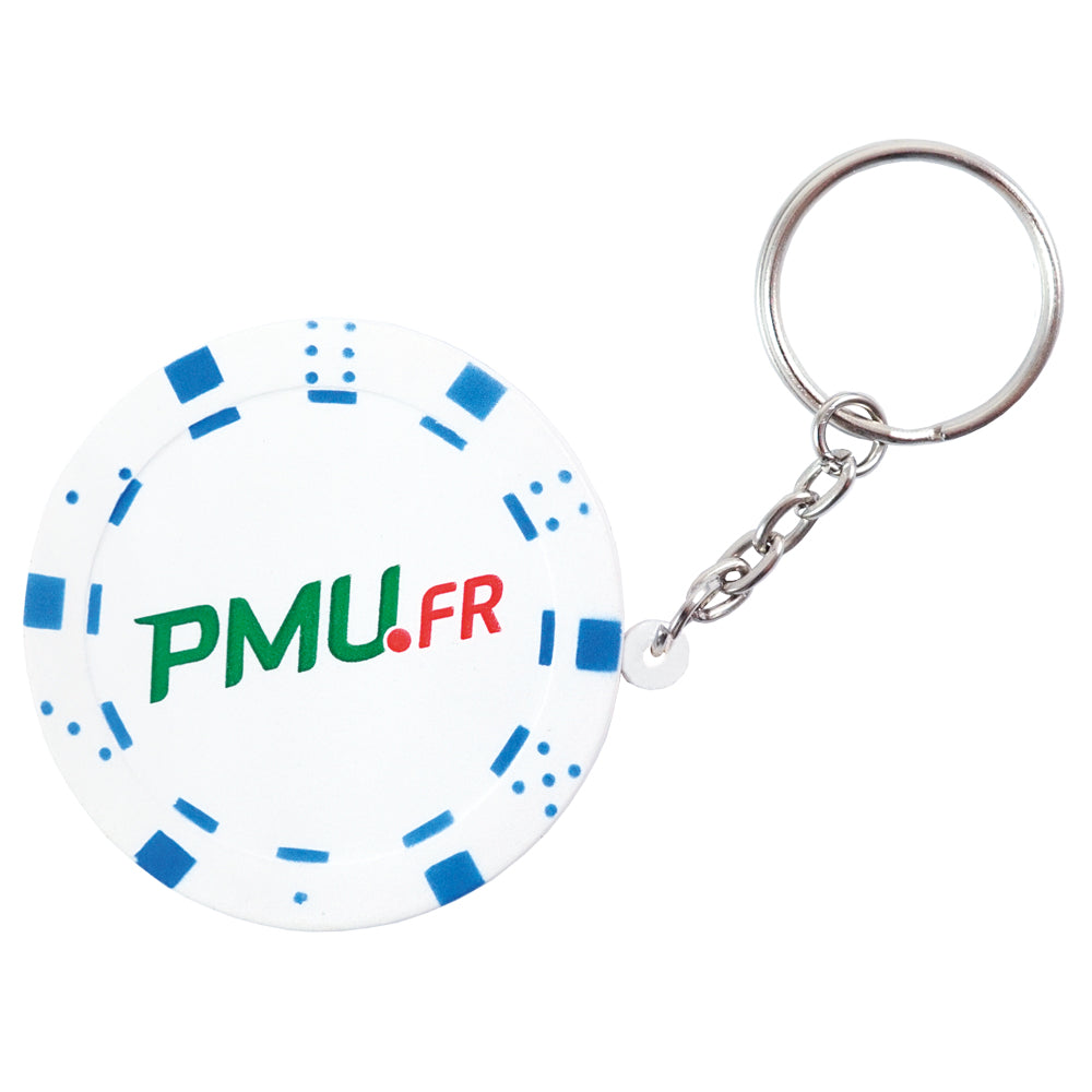 Branded Poker Chip Stress Toy Keyring