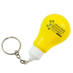 Branded Light Bulb Stress Toy Keyring