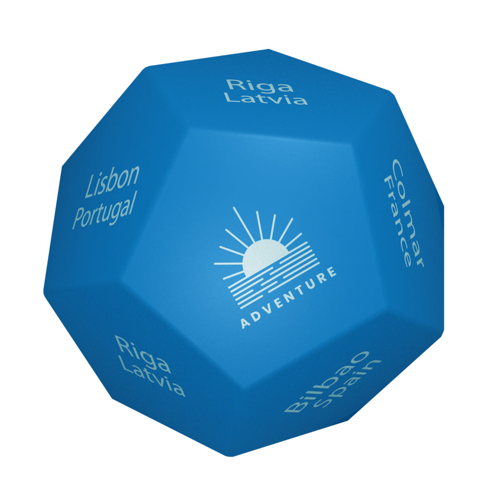 Branded 12 Sided Decision Ball Stress Toy