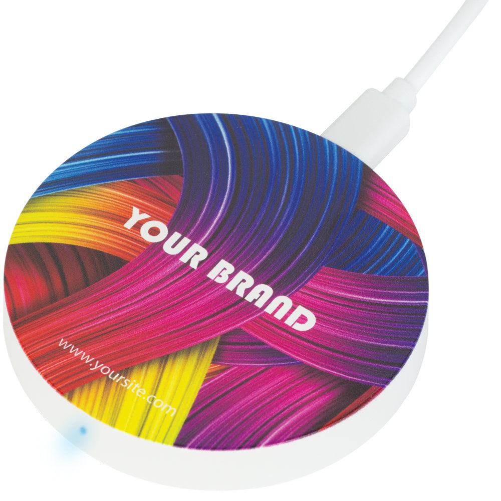 Branded Round Wireless Charging Pad