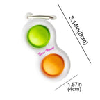 Branded Pop it Fidget Keyring Stress Toy