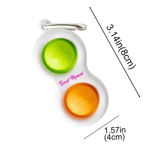 Branded Pop it Fidget Keyring Stress Toy