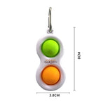 Branded Pop it Fidget Keyring Stress Toy