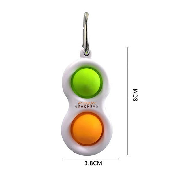 Branded Pop it Fidget Keyring Stress Toy