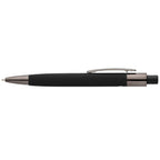 Branded Recycled Aluminium Pen with Oval Barrel in Black