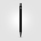 Branded Recycled Aluminium Soft-Touch Ballpoint Pen in Black