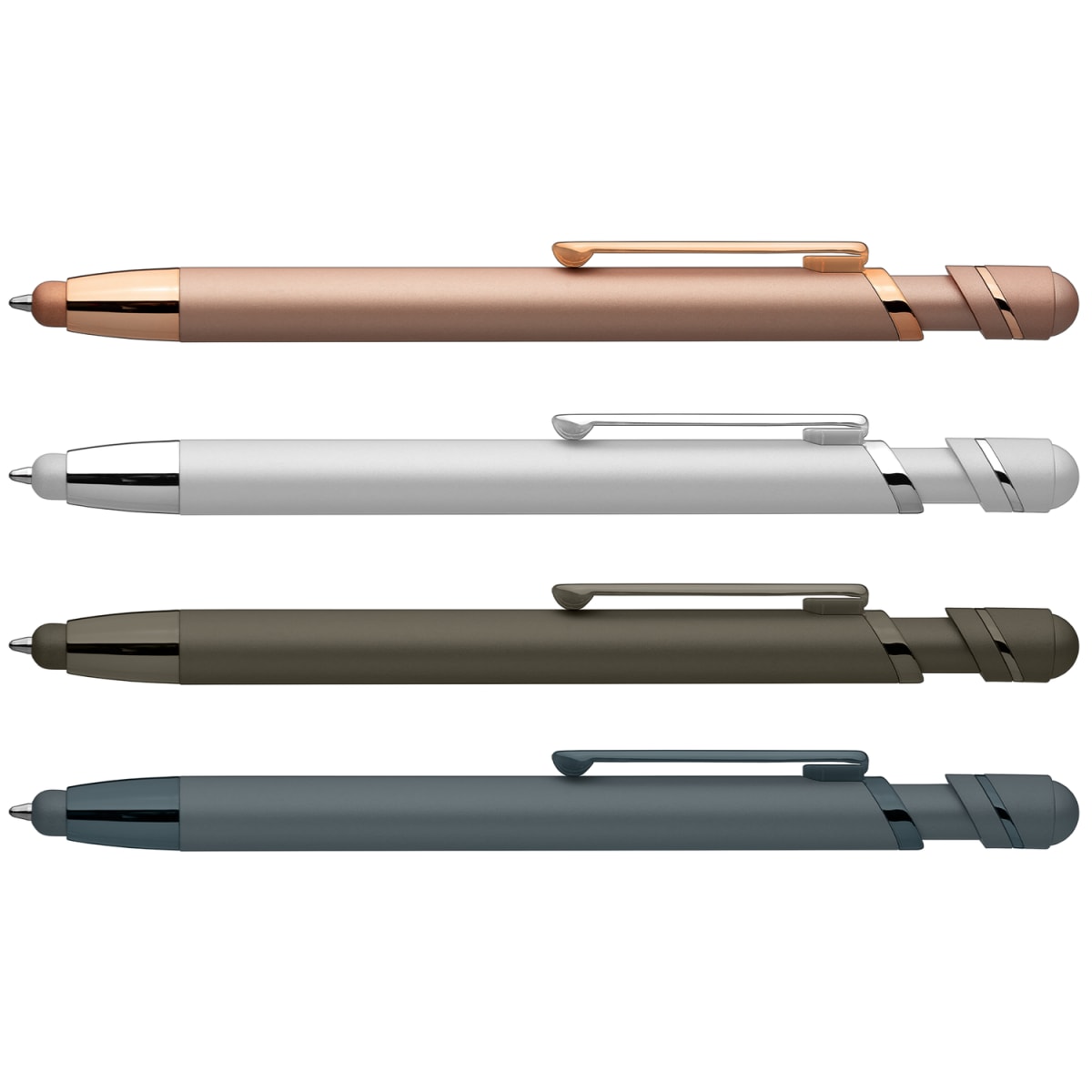 Branded Soft-Touch Metal Pen with Stylus