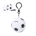 Branded Football Raincoat Keyring Stress Toy