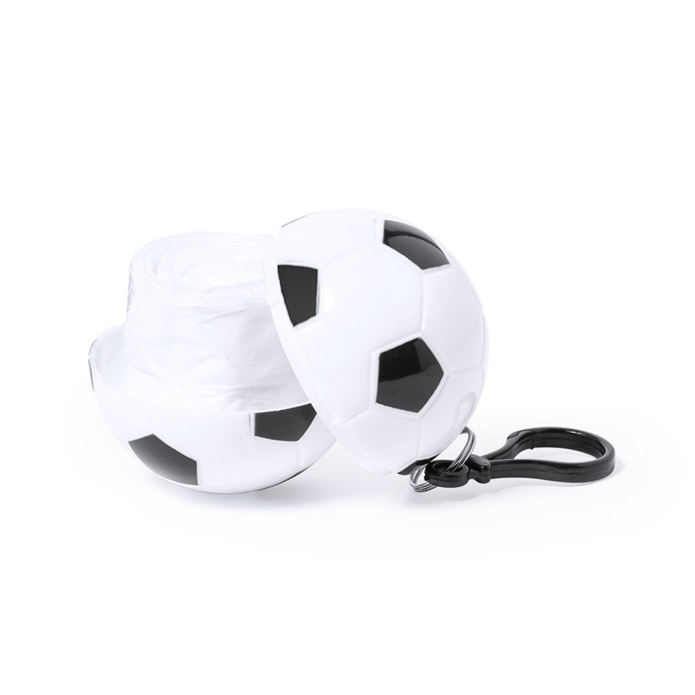 Branded Football Raincoat Keyring Stress Toy