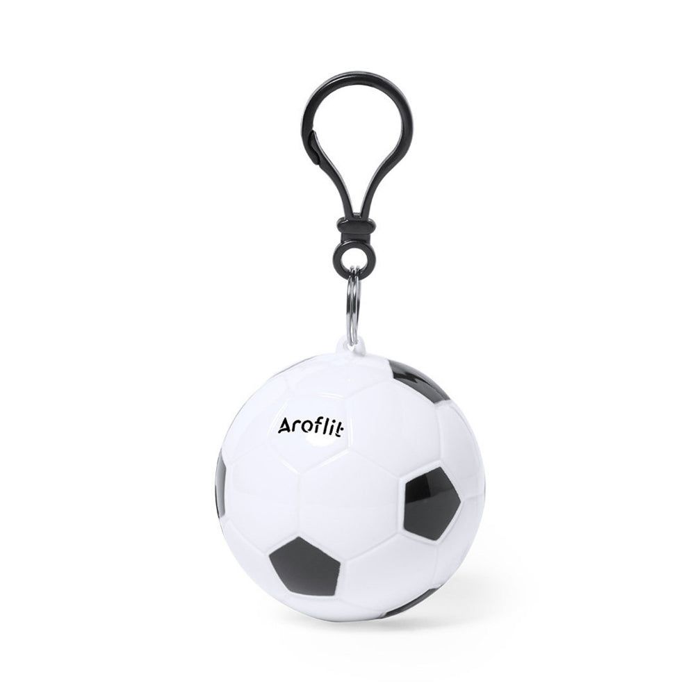 Branded Football Raincoat Keyring Stress Toy
