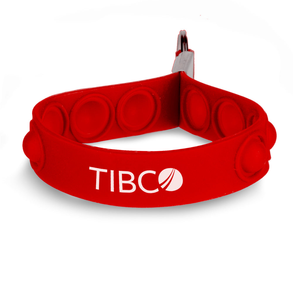 Branded Pop It Wrist Strap Keychain Stress Toy
