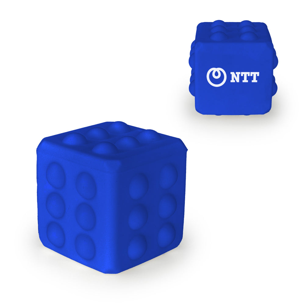 Branded Pop It Cube Stress Toy