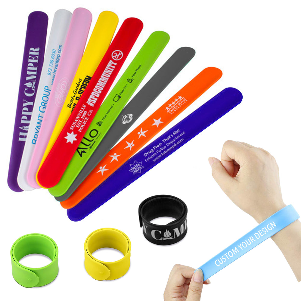 Branded Silicone Slap Band