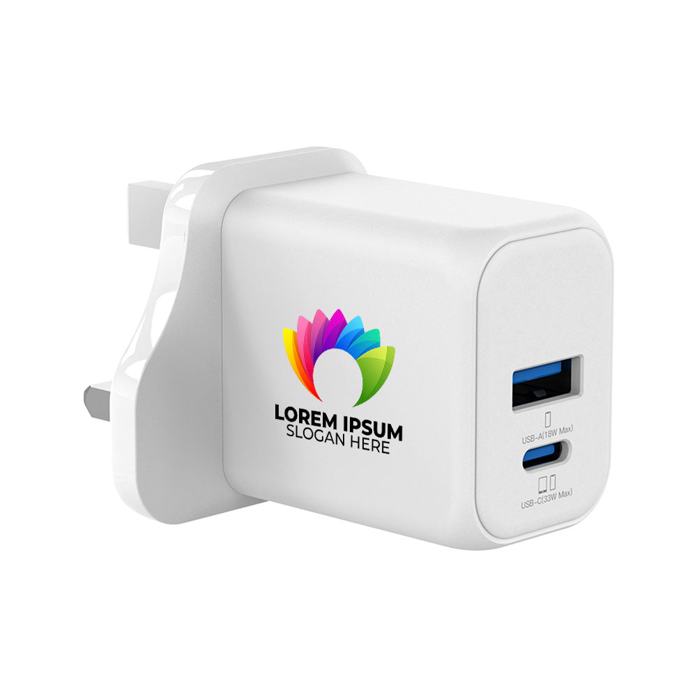 Branded USB Charger Plug 33W