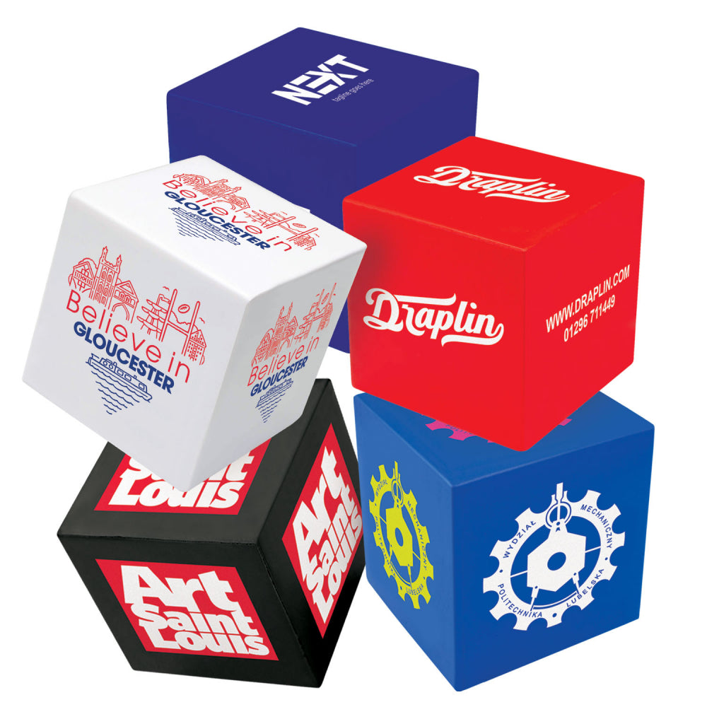 Branded Small Stress Cubes - 48mm