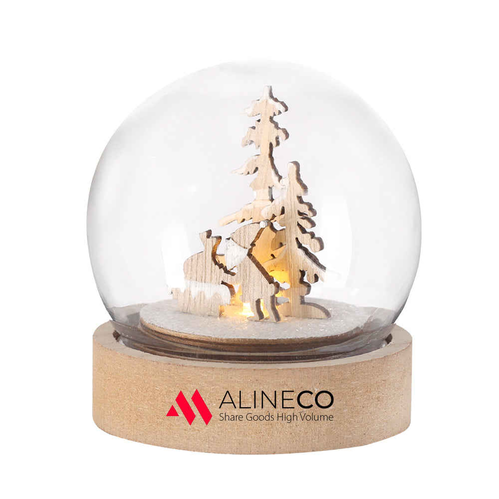 Branded Illuminated Christmas Ball Stress Toy