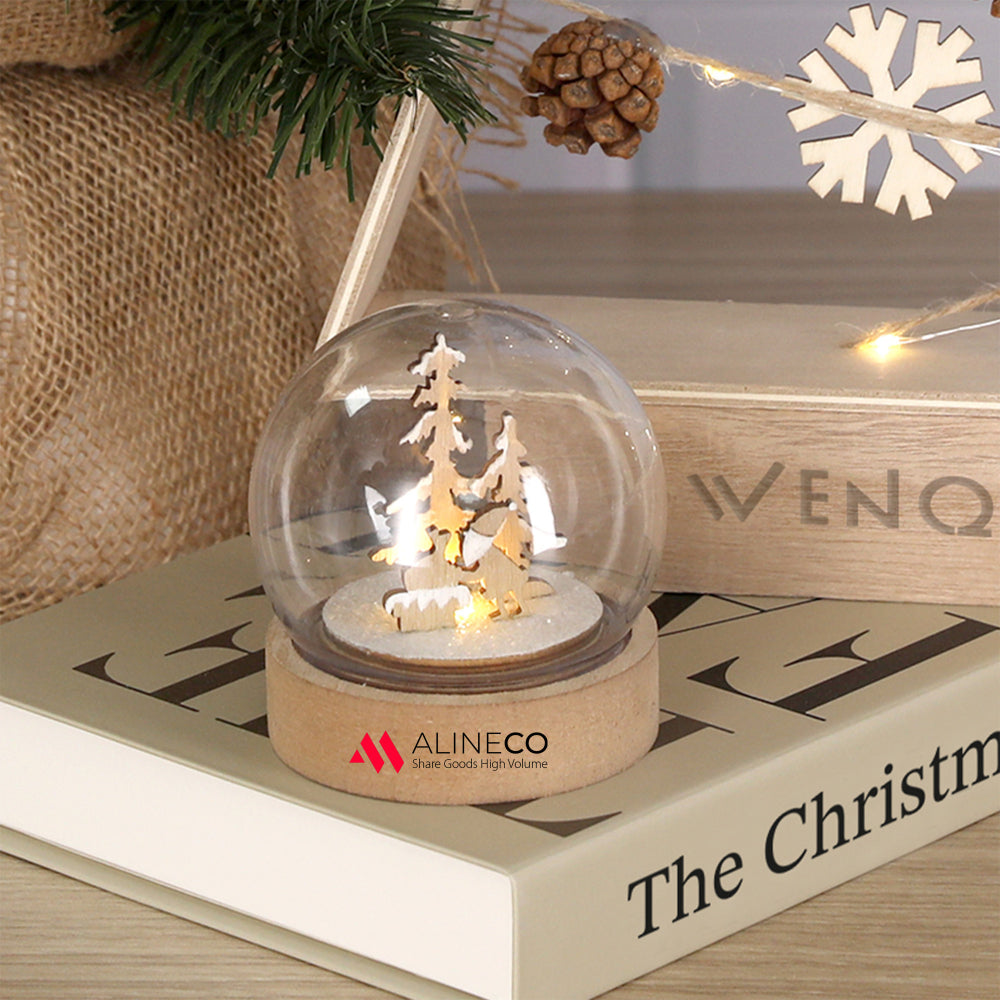 Branded Illuminated Christmas Ball Stress Toy