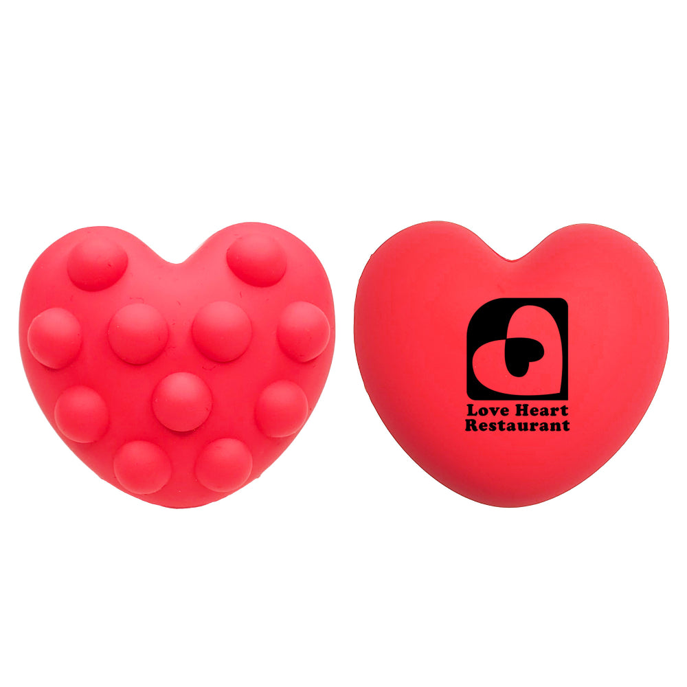 Branded Pop-It Heart Stress Toy