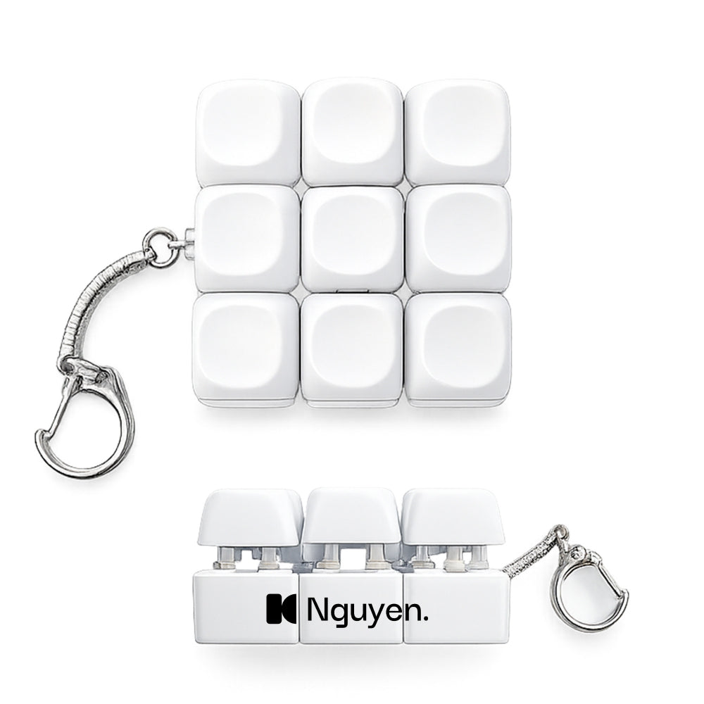 Branded Keyboard Fidget Toy 9 Buttons Stress Toy