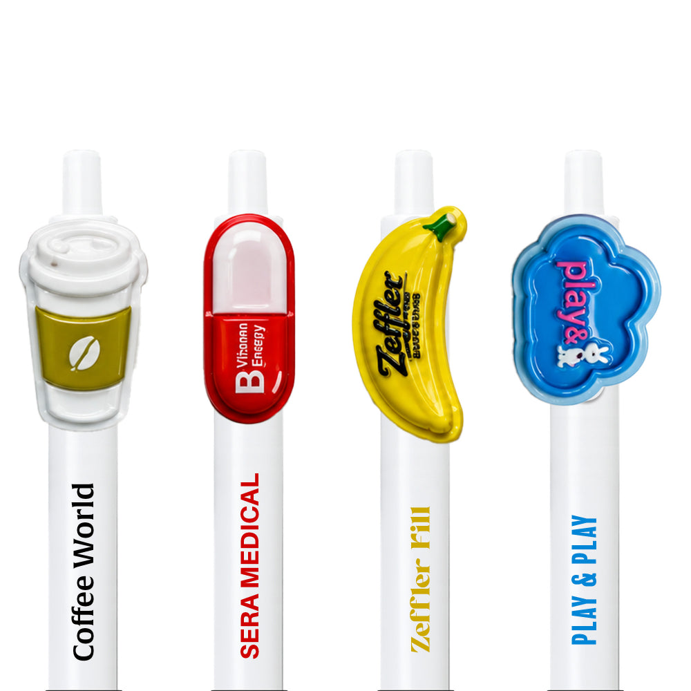 Branded Bespoke PVC Clip Pens