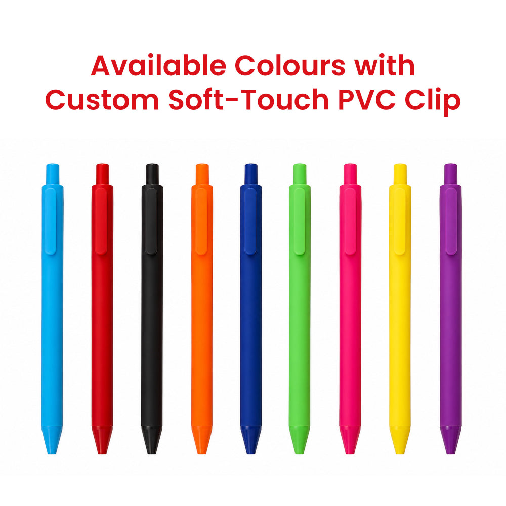 Branded Bespoke Pen - PVC Clip