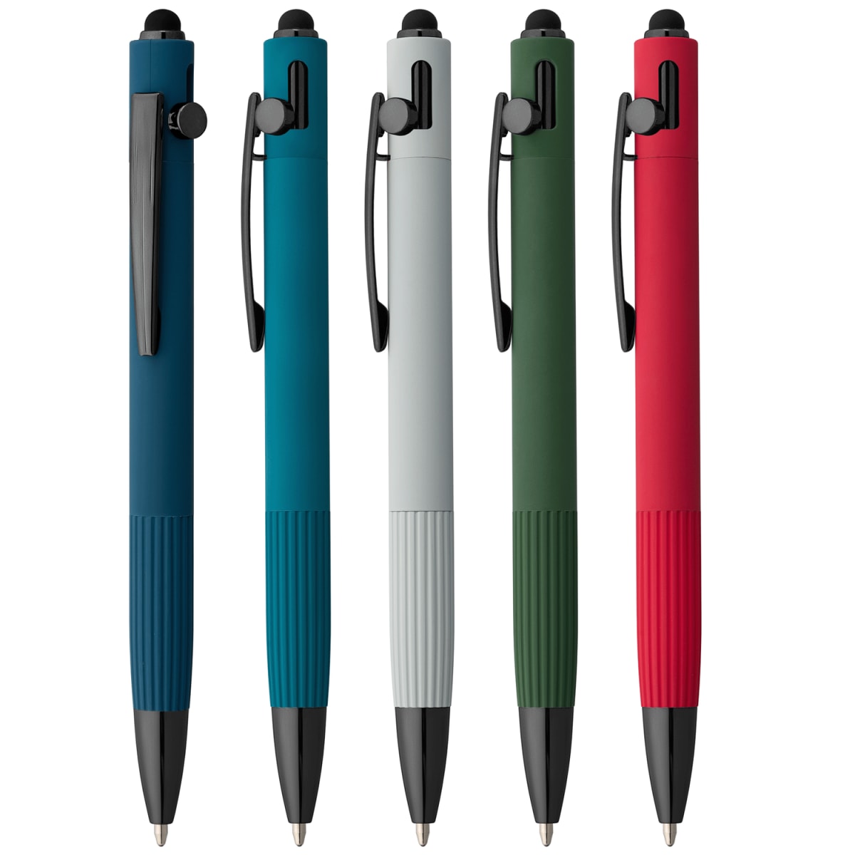 Branded Recycled Aluminium Bolt Action Pen with Stylus