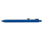 Branded Recycled Plastic Soft Touch Gel Pen in Royal Blue