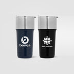 Branded Double Wall Steel Tumbler with Ceramic Lining 590ml