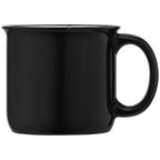 Branded Glossy Ceramic Campfire Mug 445 ml in Black