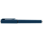 Branded Recycled Plastic Gel Pen with Rubber Grip in Navy Blue