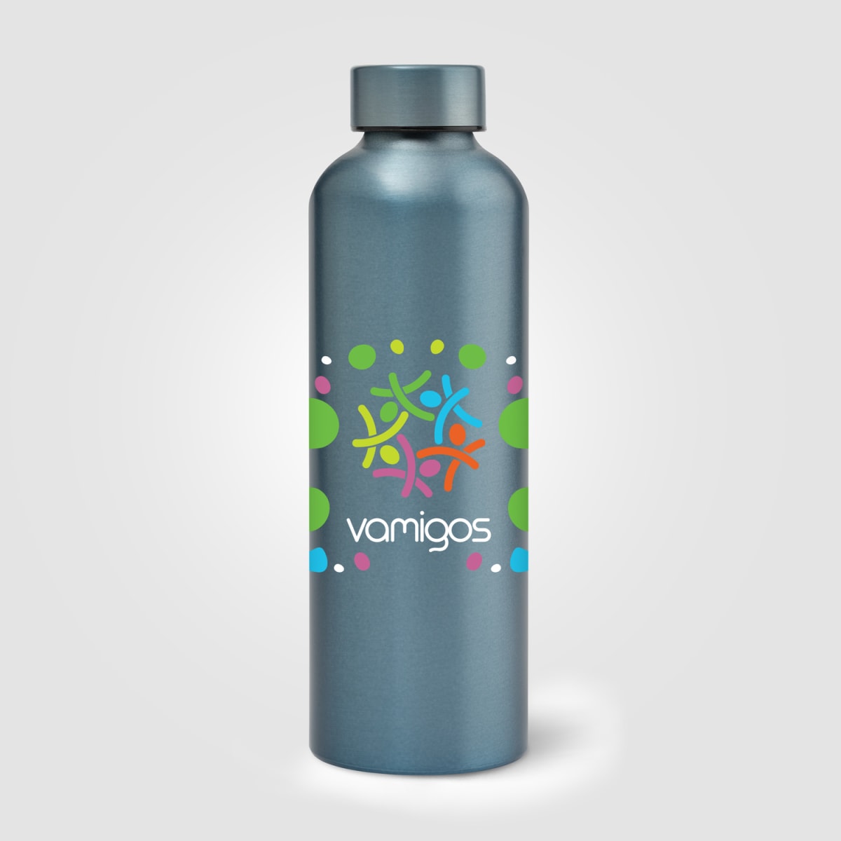 Branded Recycled Stainless Steel Metallic Bottle 710ml