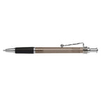 Branded Translucent Ballpoint Pen with Spiral Clip in Translucent Smoke