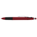 Branded Four Colour Ink Pen with Stylus in Red