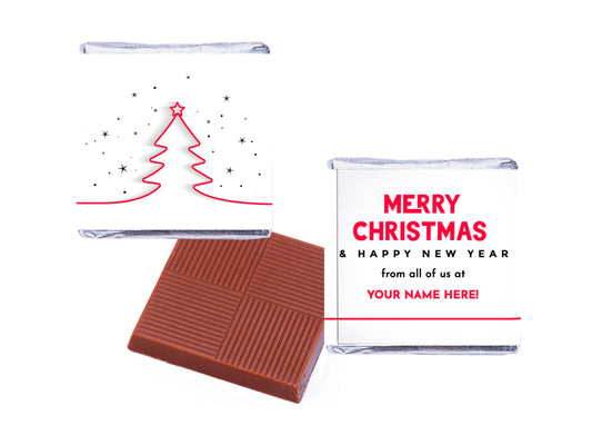 Personalised Corporate Neapolitan Christmas Chocolates