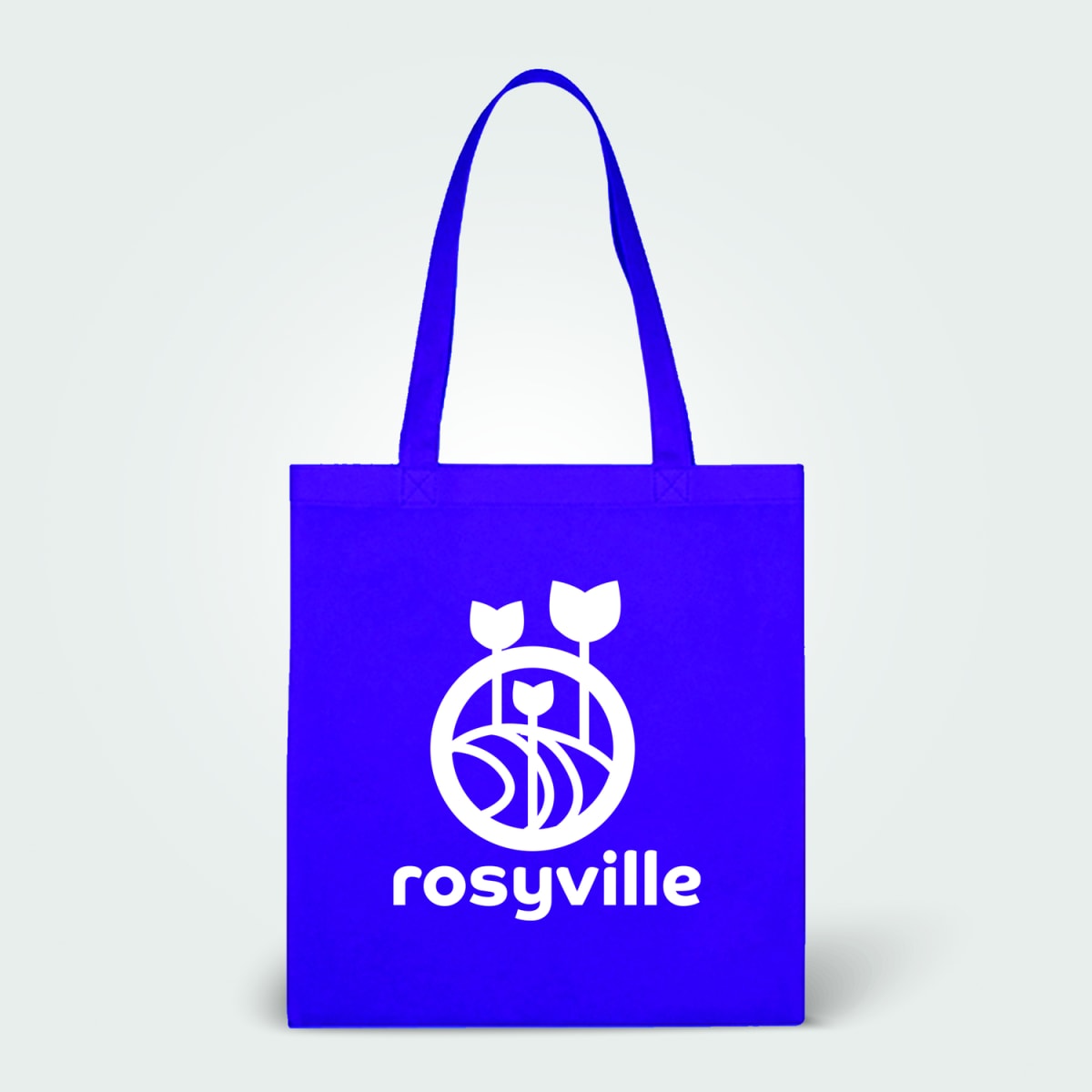Branded Budget Non-Woven Tote Bag in Purple