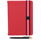 Branded Recycled Chevron Refillable A5 Journal and Pen Set