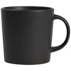 Branded Matte Glazed Ceramic Mug in Black
