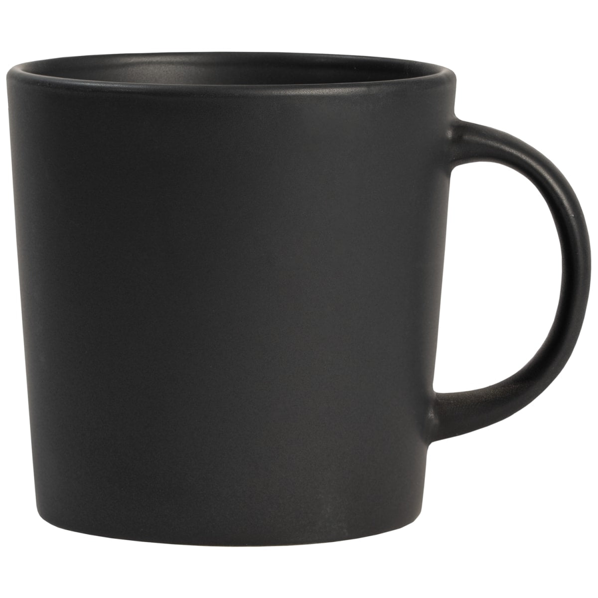 Branded Matte Glazed Ceramic Mug in Black
