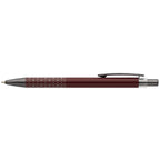 Branded Recycled Aluminium Click Pen with Gunmetal Accents in Burgundy