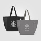 Branded Recycled Cotton Chevron Tote Bag