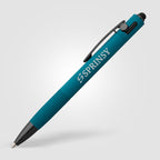 Branded Recycled Aluminium Bolt Action Pen with Stylus