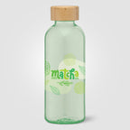 Branded 650ml Recycled PET Bottle with Bamboo Lid