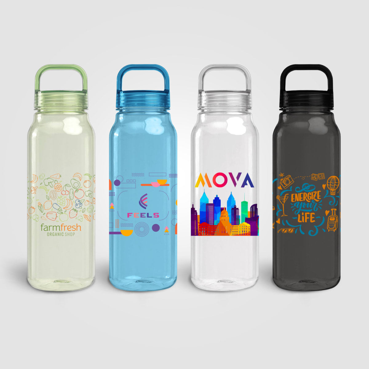 Branded Recycled PET Water Bottle 1210ml