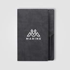 Branded PU Suede-Feel Refillable Journal - A5