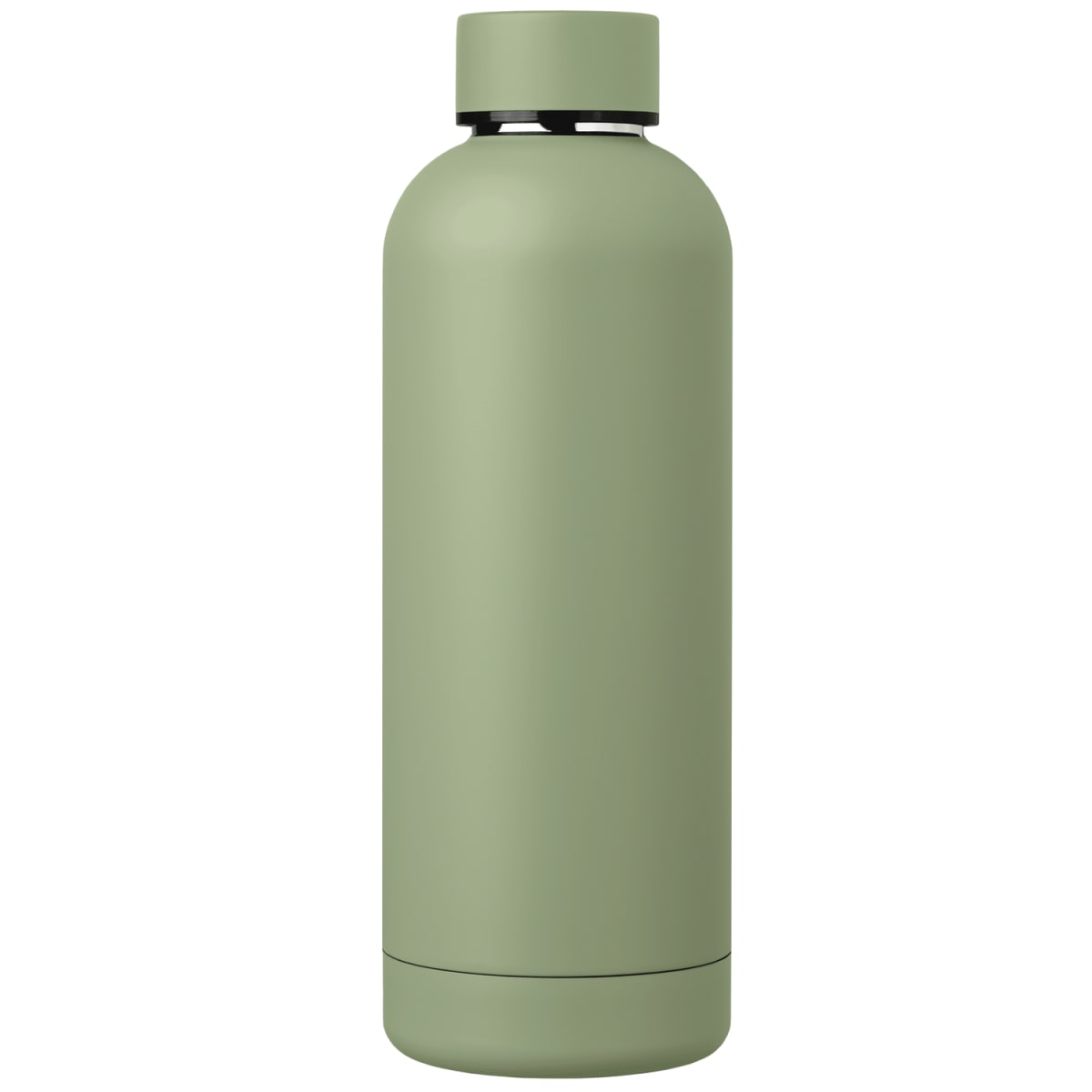 Branded Recycled Stainless Steel Insulated Bottle 530ml in Green
