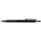 Branded Recycled Aluminium Click Pen with Gunmetal Accents in Black