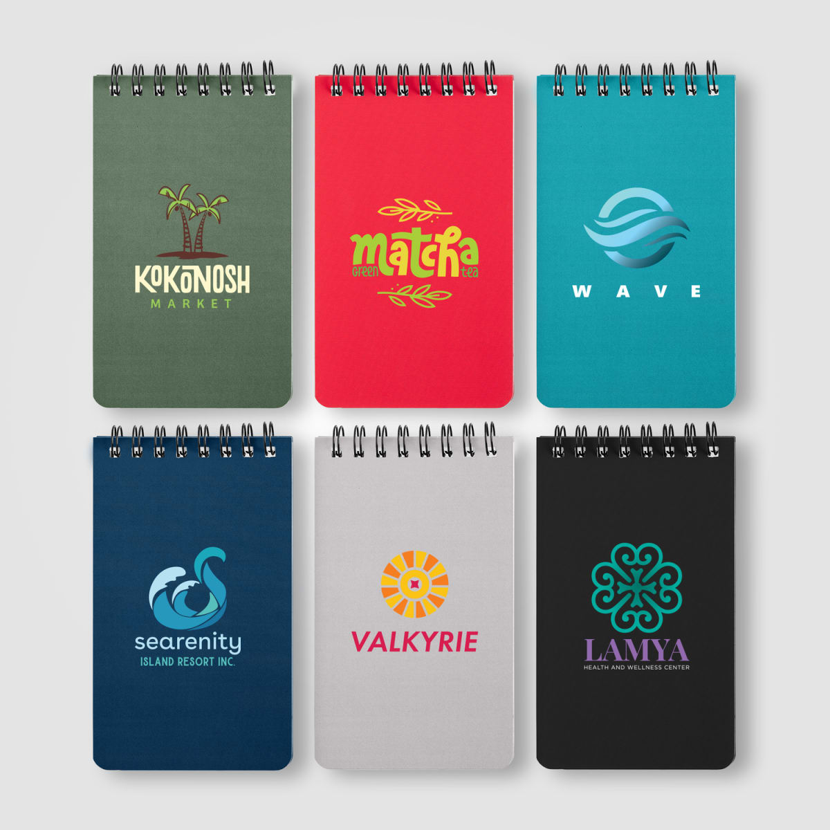 Branded Stone Paper Spiral Notepad with Ruler