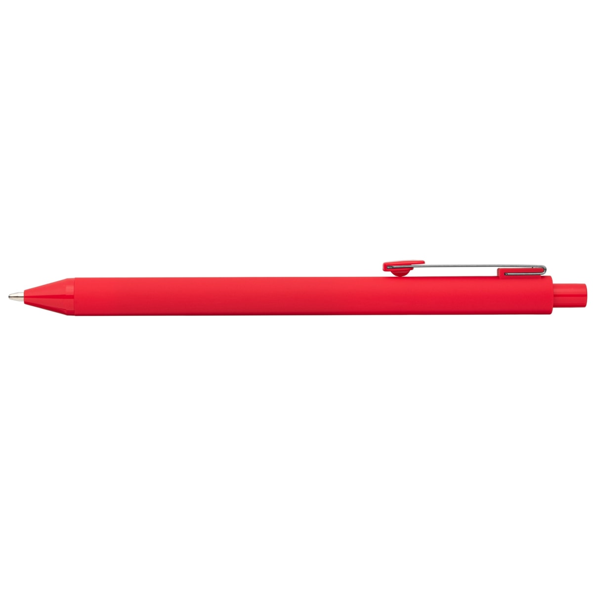 Branded Recycled Plastic Soft Touch Gel Pen in Red